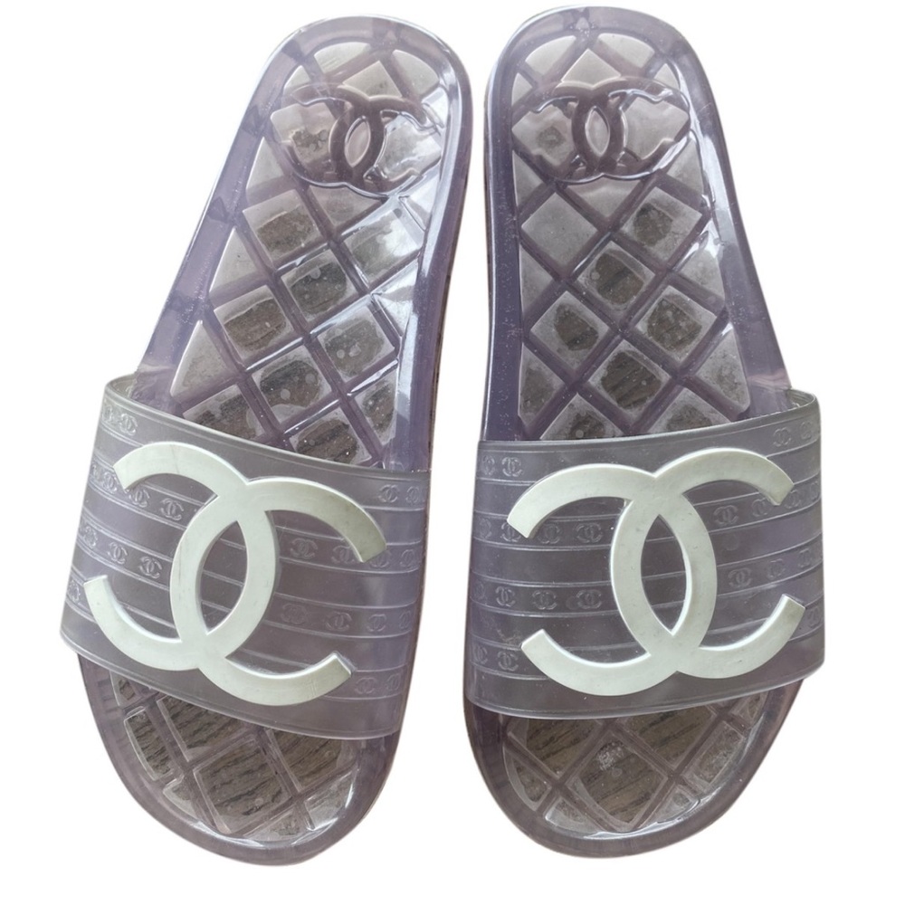 Chanel Jelly Slides